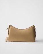 Prada Aimée Large Re-Nylon and Leather Shoulder Bag With Padlock - Image 4